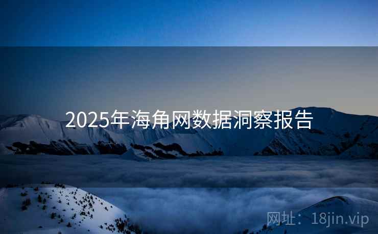2025年海角网数据洞察报告