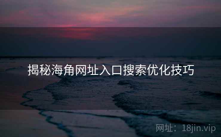 揭秘海角网址入口搜索优化技巧