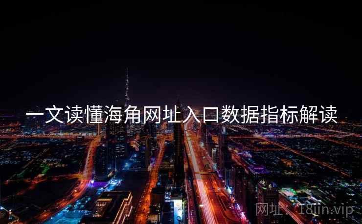 一文读懂海角网址入口数据指标解读